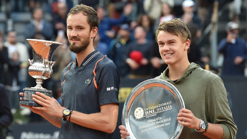 Roma Açık Tenis Turnuvası'nda şampiyon Medvedev oldu