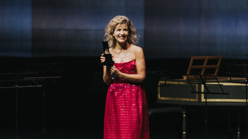 İstanbul Müzik Festivali'nde 'Yaşam Boyu Başarı Ödülü' Anne Sophie Mutter'e verildi