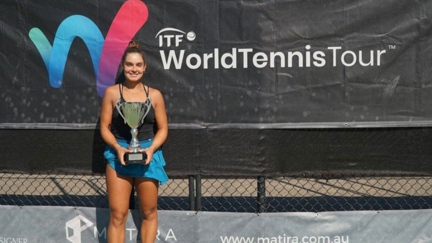 Genç milli tenisçi Melisa Ercan Avustralya'da şampiyon oldu