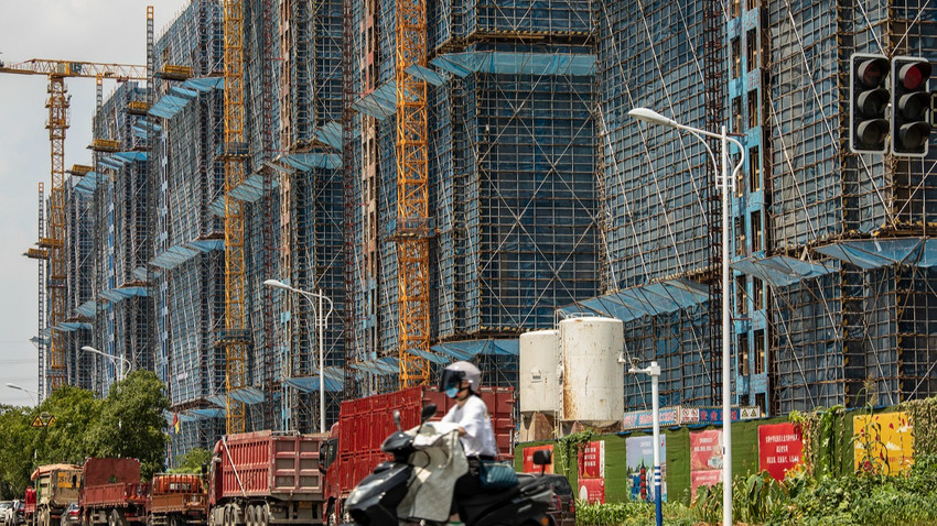 Country Garden'ın Çin, Nantong'taki City Mansions projesi, 19 Ağustos 2023 (Fotoğraf: Qilai Shen/The New York Times)