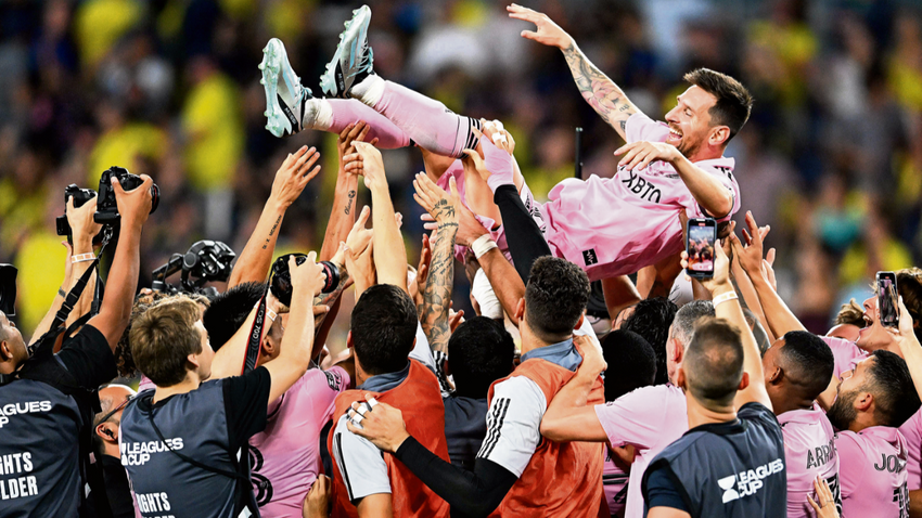 Messi, Miami'de tarihin en çok kupa kazanan futbolcusu ünvanını da kazandı (Fotoğraf: Getty Images)