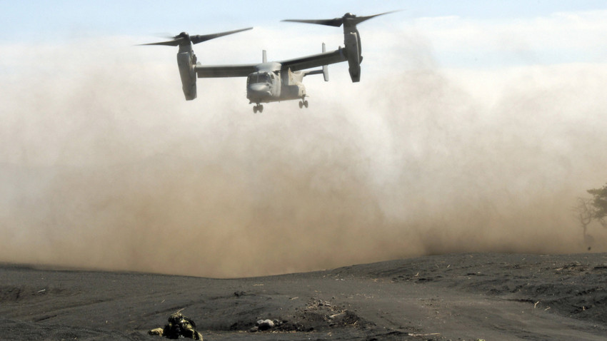 v-22 Osprey helikopter (Temsili)