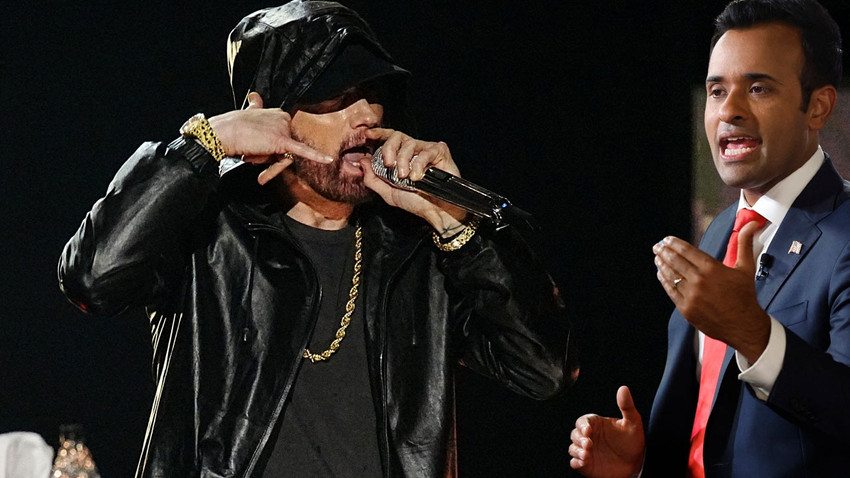 Eminem'den başkan aday adayı Vivek Ramaswamy'e rest: Kampanyanda şarkılarımla rap yapmayı bırak