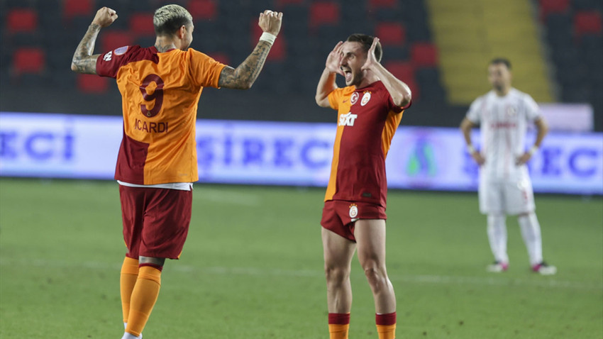 Galatasaray Gaziantep FK deplasmanında 3 puanı 3 golle aldı