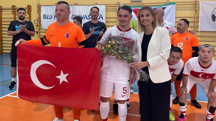 Down Sendromlu Futsal Milli Takımı Avrupa Şampiyonası'nda İrlanda'yı 5-1 yendi