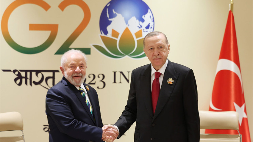 Cumhurbaşkanı Erdoğan, Brezilya Devlet Başkanı Lula da Silva ile görüştü
