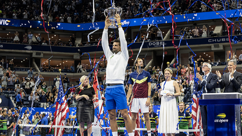Tenis tarihine geçti: ABD Açık'ta tek erkekler şampiyonu Novak Djokovic