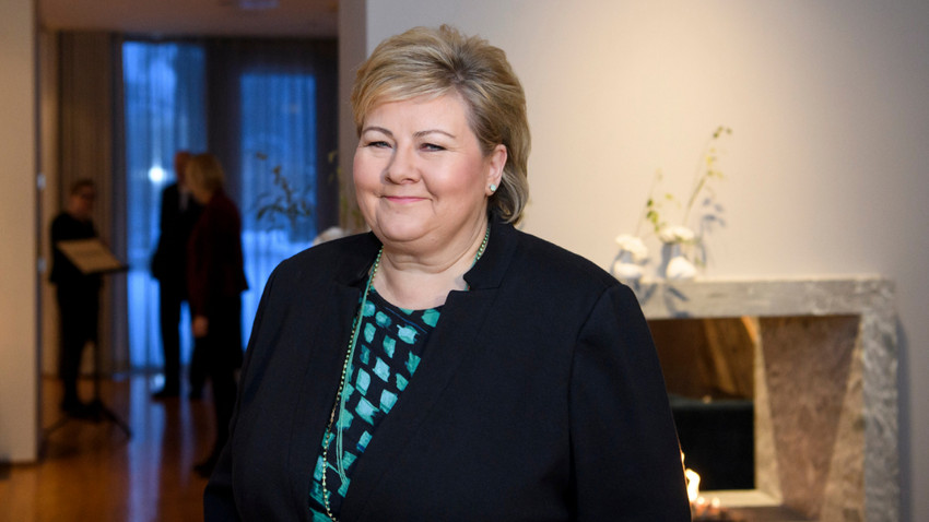 Hoeyre Partili eski Norveç Başbakanı Erna Solberg