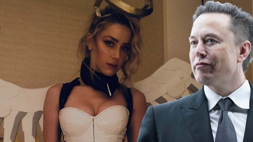 Takipçileri ikiye bölündü: Elon Musk eski sevgilisi Amber Heard'ün fotoğrafını paylaştı