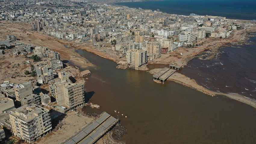 Dron görüntüleri Libya'daki afetin boyutunu gözler önüne serdi