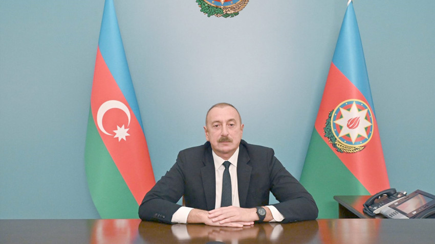 Aliyev halka seslendi: Karabağ'daki Ermeni nüfusu daha iyiye doğru bir değişim görecek