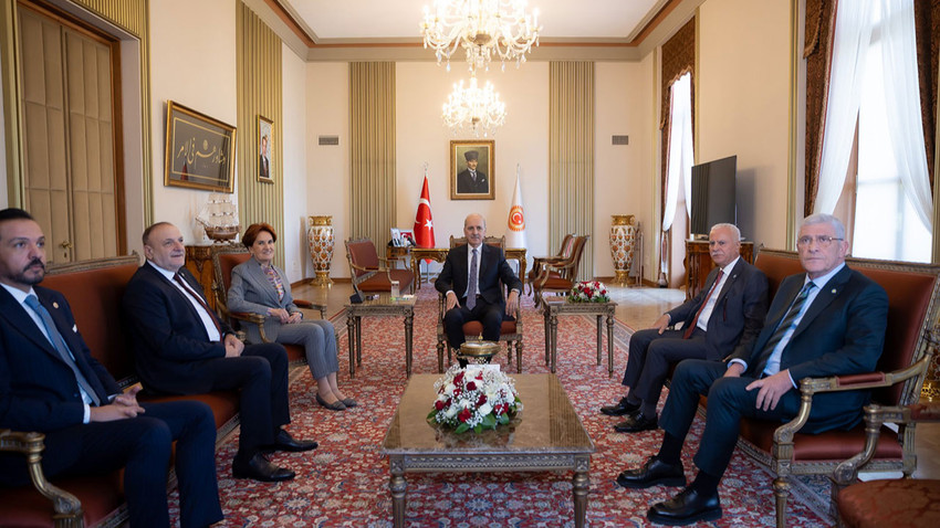 TBMM Başkanı Kurtulmuş, Akşener'i kabul etti