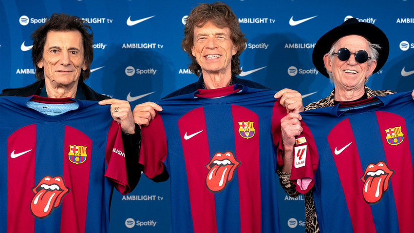 Barcelona, Real Madrid maçına Rolling Stones logosuyla çıkacak