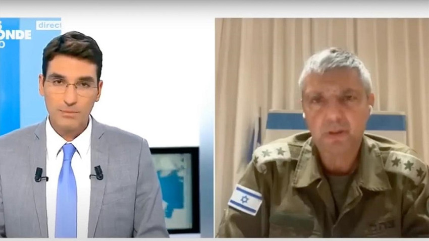 Fransız TV sunucusu İsrail ordu sözcüsünü yayından aldı
