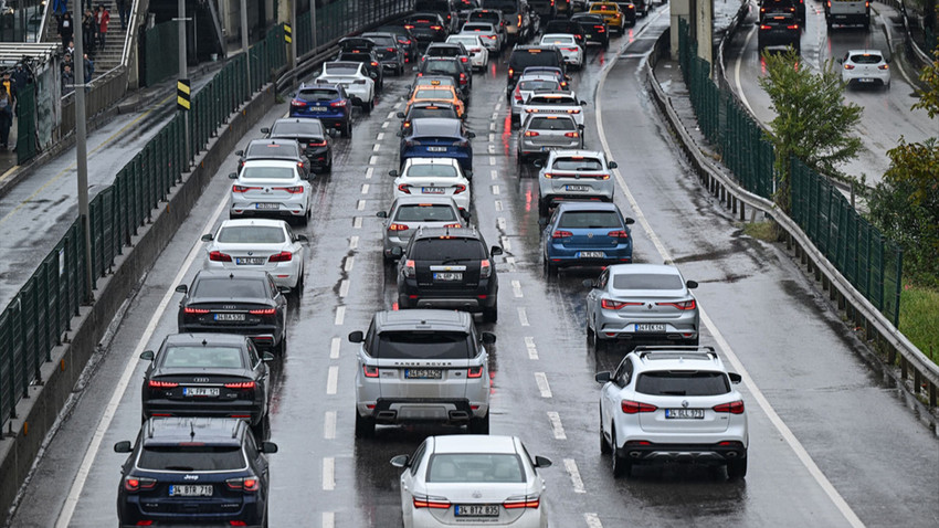 İstanbul'da trafik yoğunluğu