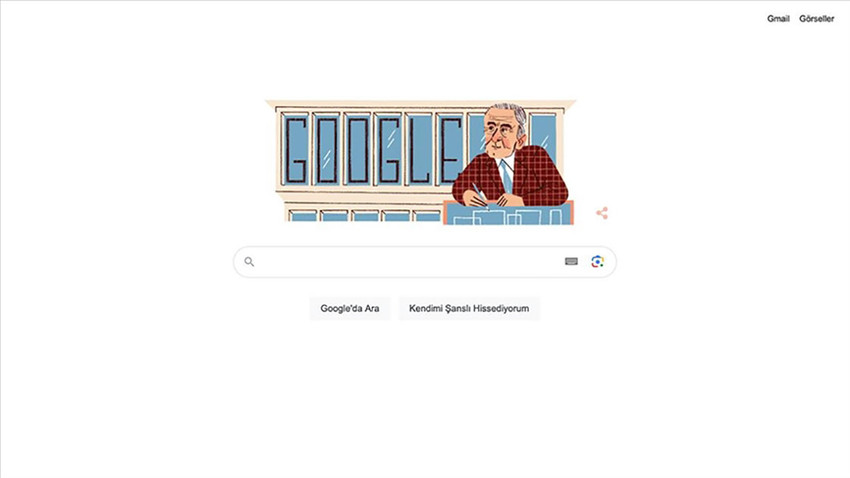 Google'dan Türk mimar Eldem'in doğum gününe özel doodle