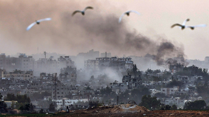 İsrail Gazze’de büyük bir yıkıma yol açtı. Fotoğraf: Hannibal Hanschke/ EPA, via Shutterstock