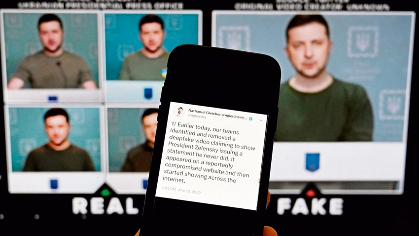 Ukrayna hükümeti daha önce “deepfake” örneklerini ifşa etmişti.