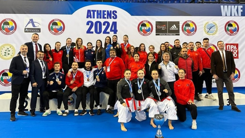 Milli sporcular Karate 1 Serisi A Ligi Atina ayağında 7 madalya kazandı