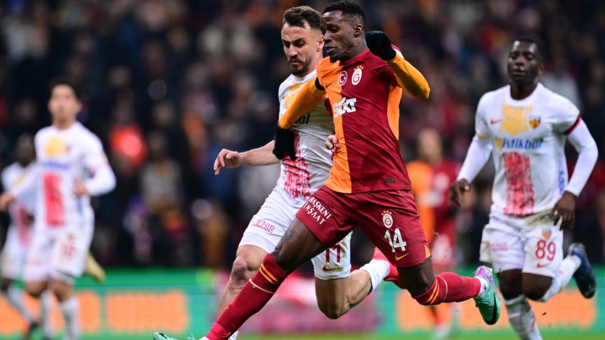 Galatasaray evinde Kayserispor engelini aştı, 2-1'lik skorla kazandı