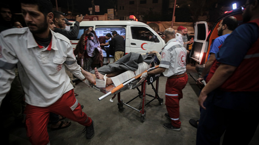 Nasır Hastanesi 5 Aralık 2023 (Yusuf Masoud/The New York Times)