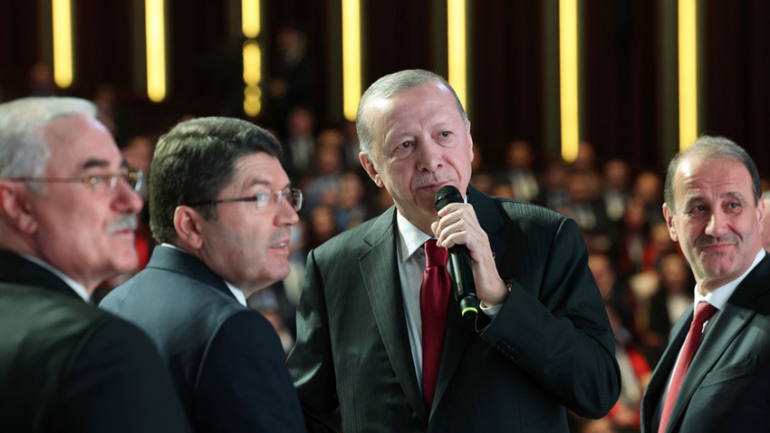 Erdoğan, Beştepe Millet Kongre ve Kültür Merkezi'nde Adli Yargı Hakim ve Cumhuriyet Savcıları ile İdari Yargı Hakimleri Kura Töreni'ne katıldı.