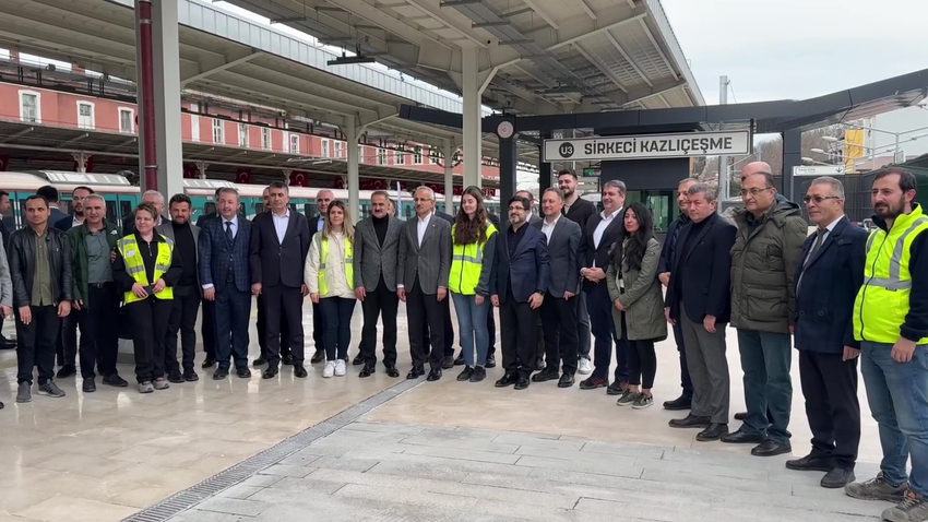Sirkeci-Kazlıçeşme Raylı Sistem Hattı yarın açılacak