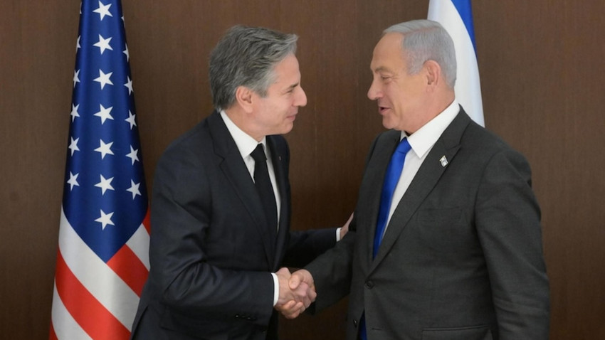 ABD Dışişleri Bakanı Anthony Blinken (solda), İsrail Başbakanı Bünyamin Netanyahu (sağda)