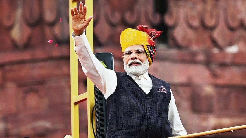 Hindistan Başbakanı Modi, Bağımsızlık Günü kutlamasında….