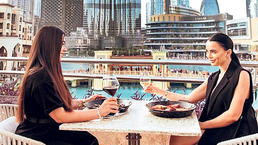Dubai’nin gözde restoranlarından  Urla, Burc Halife manzarasıyla dikkat çekiyor.