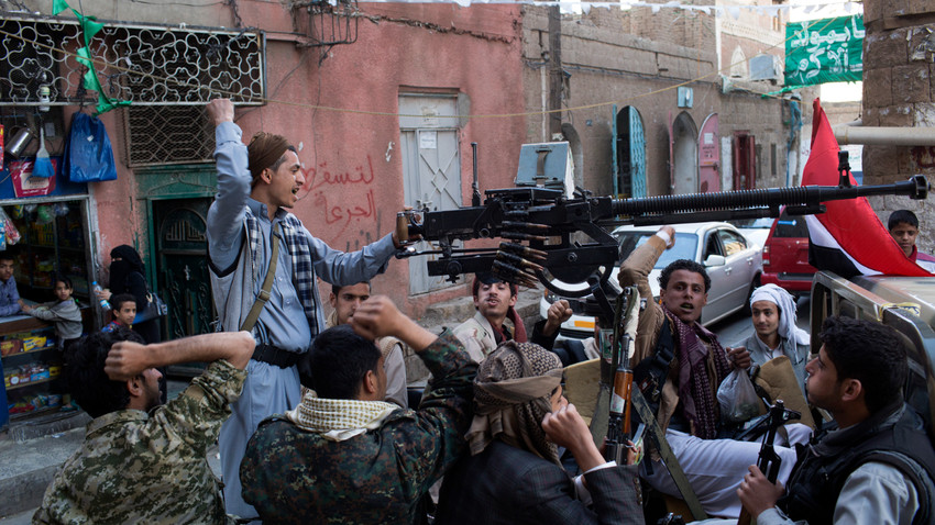 Arap Baharı ayaklanmasından sonra Husi savaşçıları 6 Şubat 2015. (Tyler Hicks/New York Times)