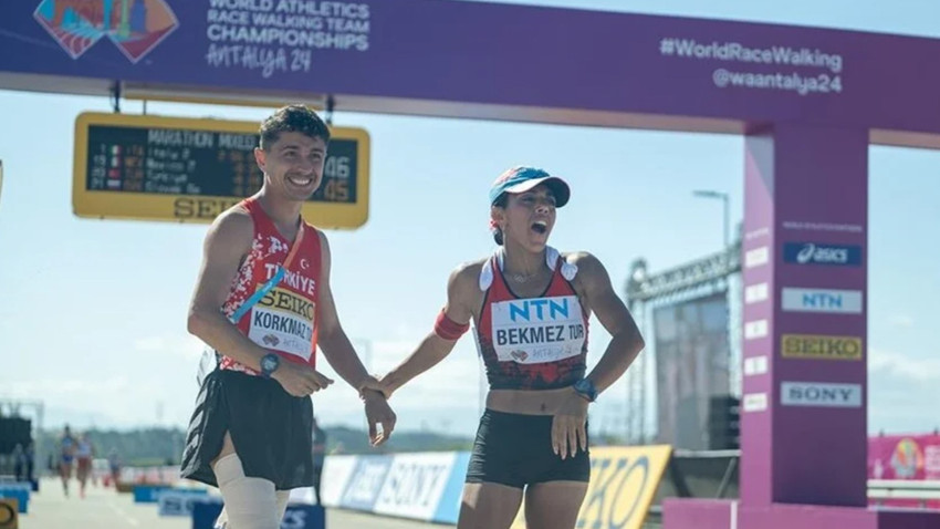 Milli atletler karışık bayrak maraton yarışında Paris 2024 kotası aldı