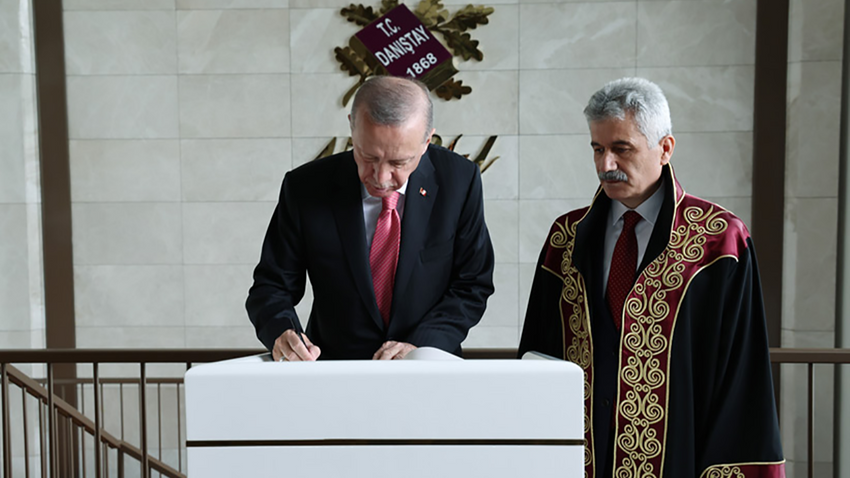 Danıştay’ın 155. Kuruluş Yıl Dönümü: Cumhurbaşkanı Recep Tayyip Erdoğan ve Zeki Yiğit (2023)