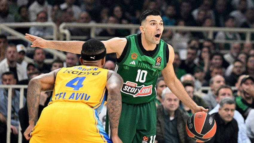Sloukas kariyer rekoru kırdı: EuroLeague'de Maccabi'yi farklı yenen Panathinaikos seriyi 1-1'e getirdi