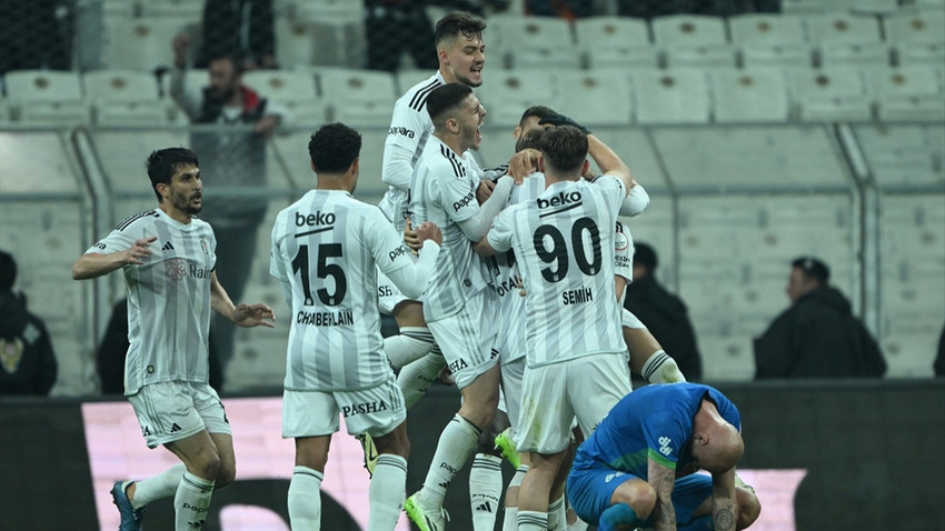 Beşiktaş galibiyete son dakikada ulaştı