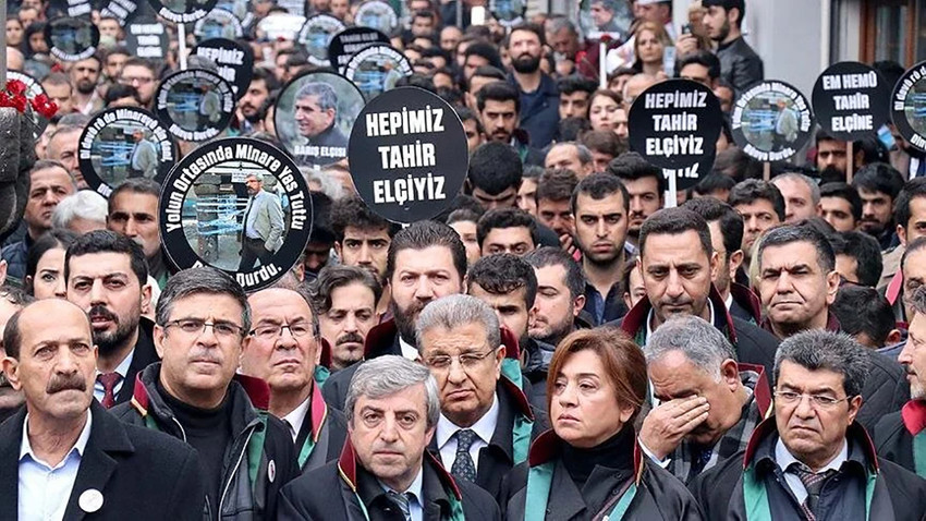 Diyarbakır Baro Başkanı Tahir Elçi için düzenlenen anma (2018)