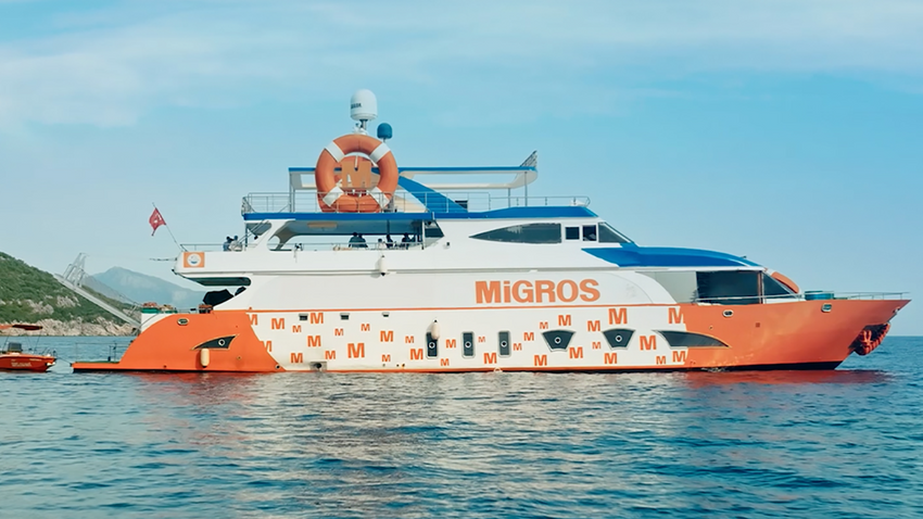 Migros Fedon'dan önce denizde