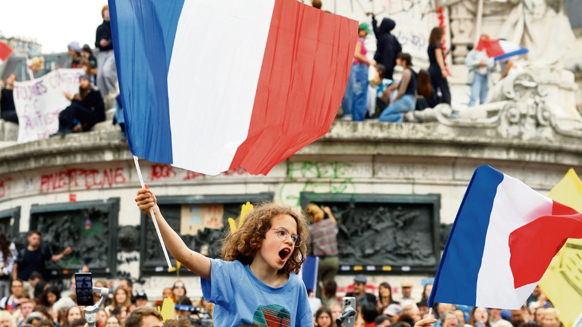 Paris’teki Cumhuriyet Meydanı’nda aşırı sağ karşıtı bir eylem. - Getty Images