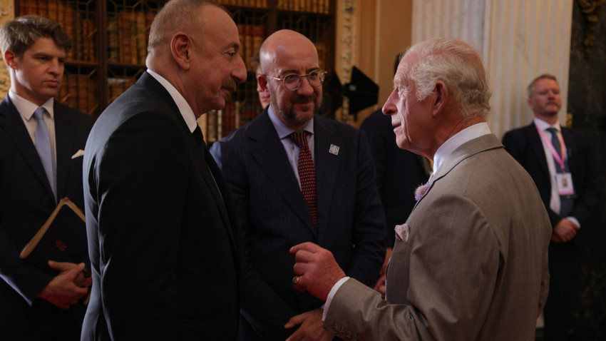 Azerbaycan Cumhurbaşkanı Aliyev, Kral Charles ile görüştü