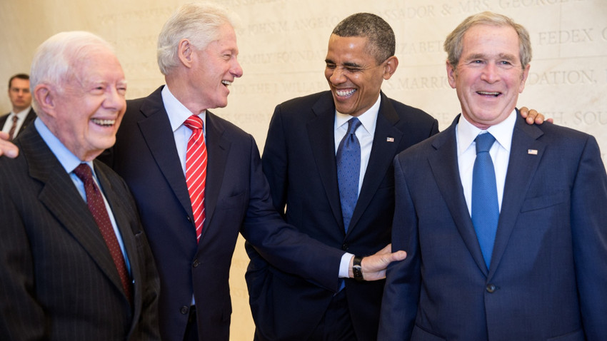 Fotoğraf: Barack Obama, Jimmy Carter, Bill Clinton ve George W. Bush