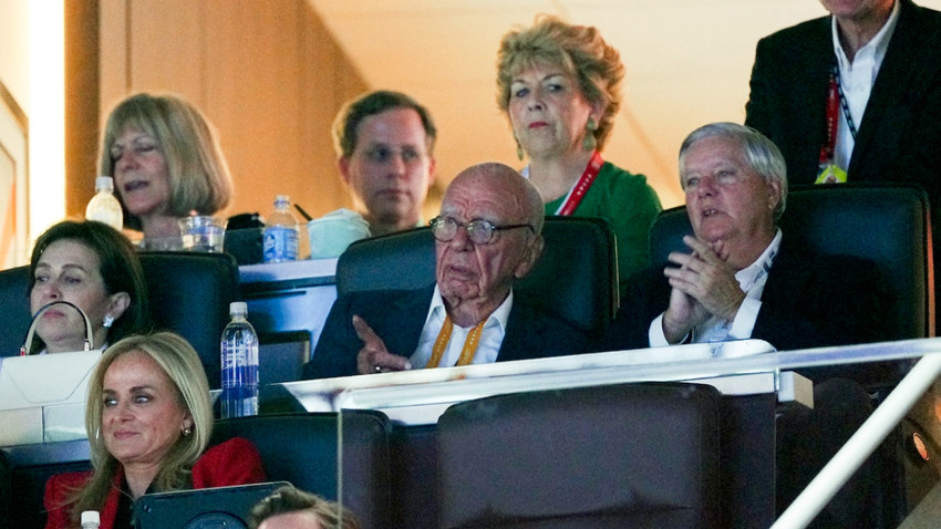 (Ortada) Rupert Murdoch (Jamie Kelter Davis/The New York Times)