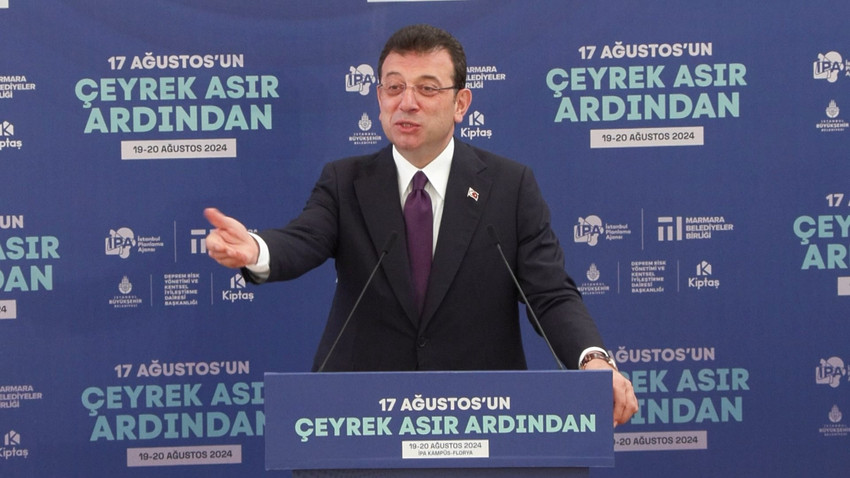İmamoğlu'ndan 17 Ağustos depremi açıklaması: Marmara’da konuştuğumuz deprem Türkiye’nin depremidir