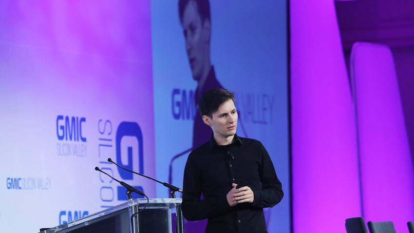 Pavel Durov, San Fracisco'da bir konferansta 2 ARalık, 2014 (Fotoğraf: Jim Wilson/The New York Times)