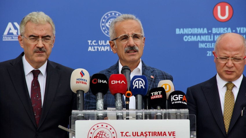 Bakan Uraloğlu açıkladı: Bursa-İstanbul 1 saat 15 dakikaya düşüyor