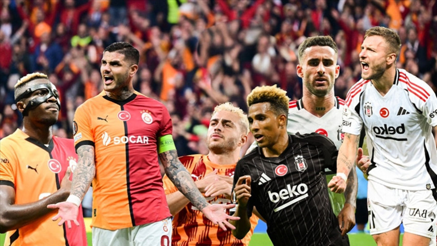 Galatasaray-Beşiktaş derbisinde gözler iki takımın golcülerinde