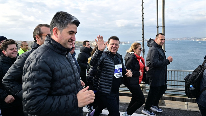 İstanbul Maratonu koşuluyor: İBB Başkanı İmamoğlu da katıldı