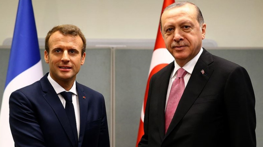 Cumhurbaşkanı Erdoğan Fransız mevkidaşı Macron ile bir araya geldi