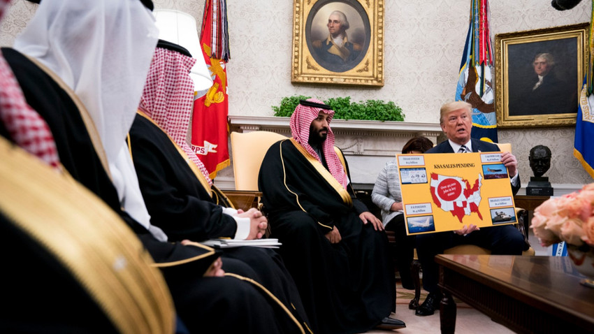 ABD Başkanı Donald Trump, Veliaht Prens Muhammed bin Selman ile Washington'daki Oval Ofis'te, 20 Mart 2018. (Fotoğraf: Doug Mills/The New York Times)