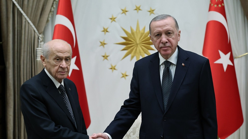 Erdoğan ile Bahçeli Beştepe'de görüştü