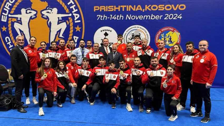 Milli muaythai sporcuları Avrupa Şampiyonası'nda 14 madalya kazandı